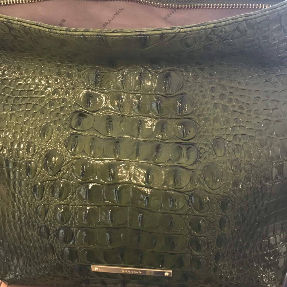Hunter green Brahmin purse